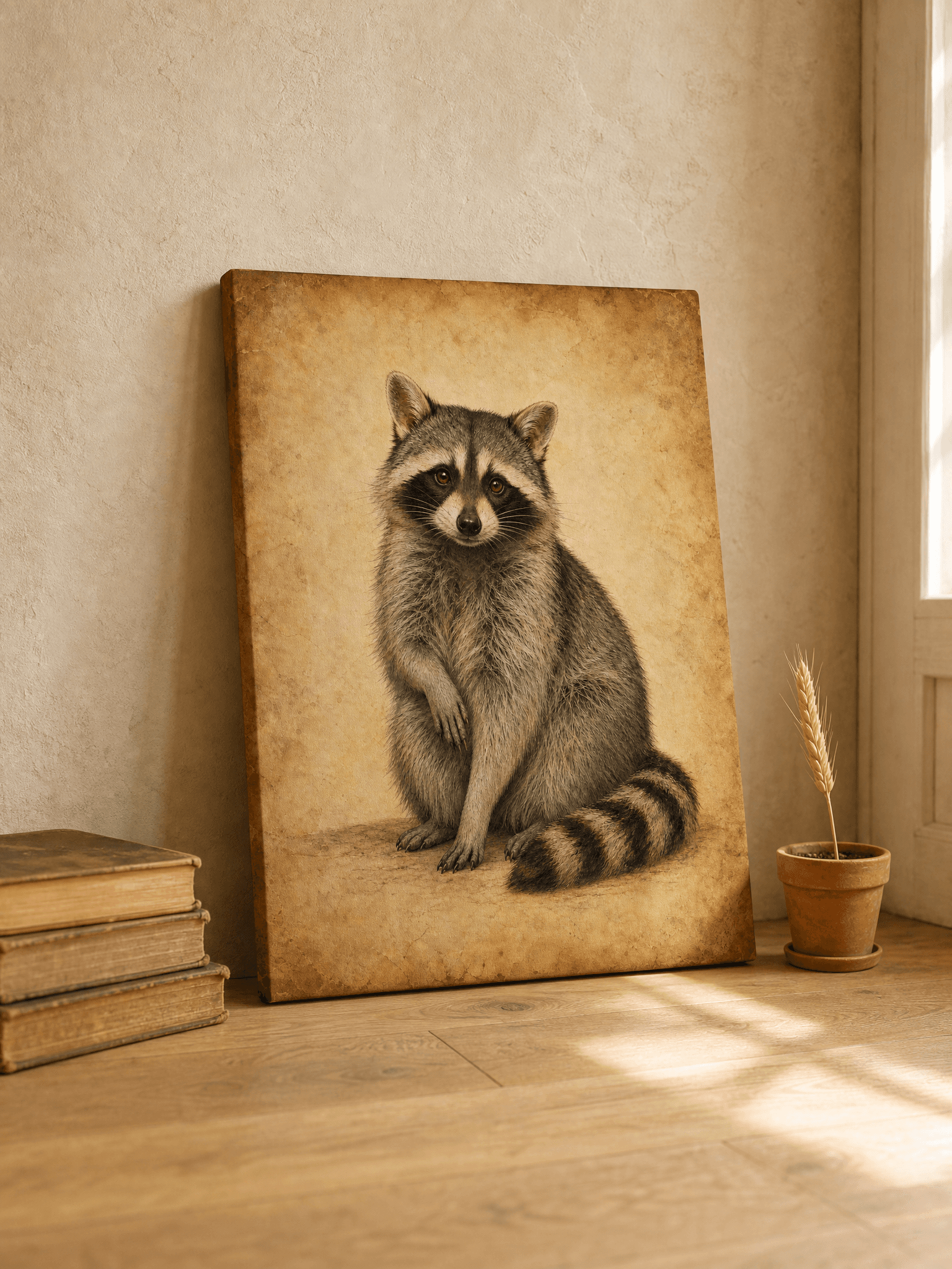 Curated wall art prints displayed in a beautifully styled living room